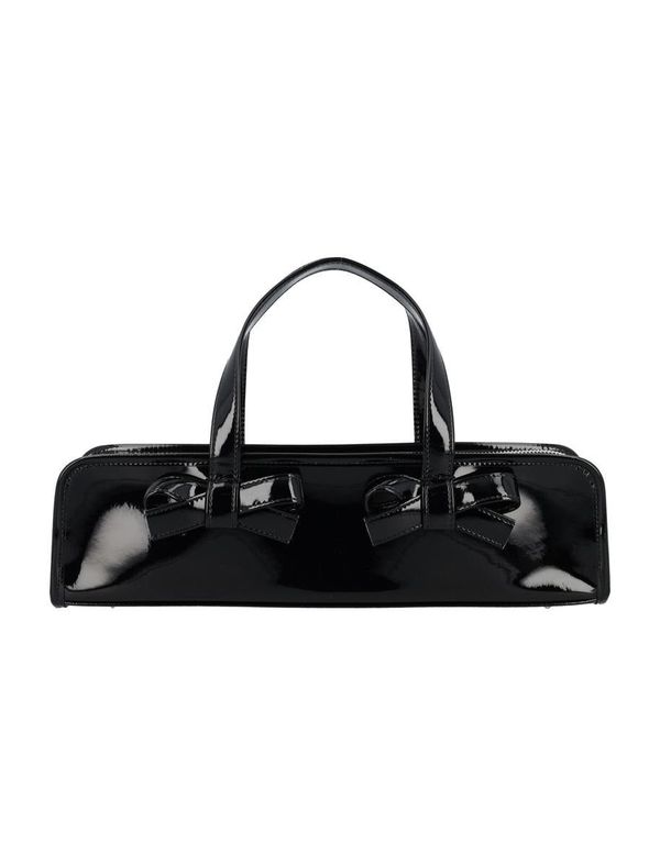 00s【Archive】Ribbon Sequin Black Handbag an early birthday