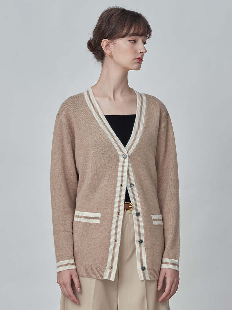 PURECASHMERE NYC Button Long Cardigan - Camel PURECASHMERE NYC Button Long Cardigan - Camel