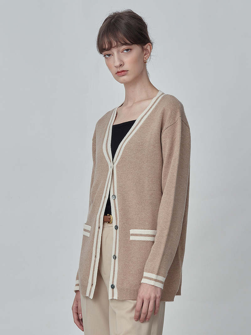 PURECASHMERE NYC Button Long Cardigan - Camel PURECASHMERE NYC Button Long Cardigan - Camel