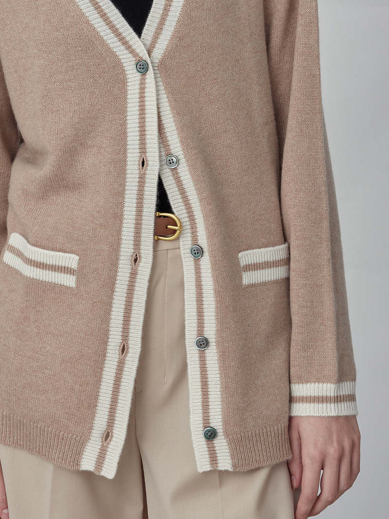 PURECASHMERE NYC Button Long Cardigan - Camel PURECASHMERE NYC Button Long Cardigan - Camel