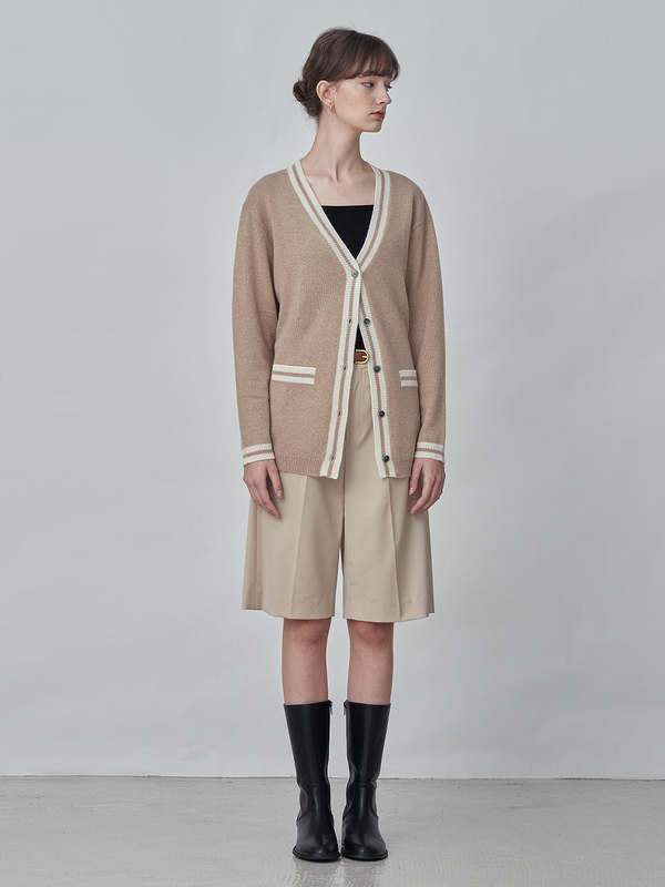 PURECASHMERE NYC Button Long Cardigan - Camel PURECASHMERE NYC Button Long Cardigan - Camel
