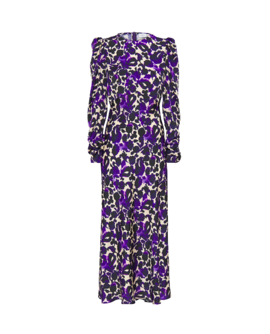 Mirto Print Midi Dress - Purple Tones | Garmentory