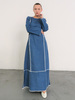 DELFINA BALDA PASSA DRESS - DENIM - Thumbnail 3