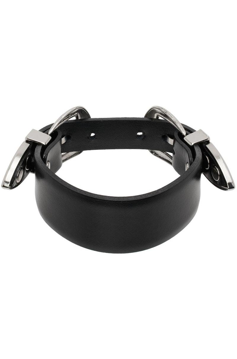 Toga Pulla SSENSE Exclusive Double Buckle Bracelet - Black