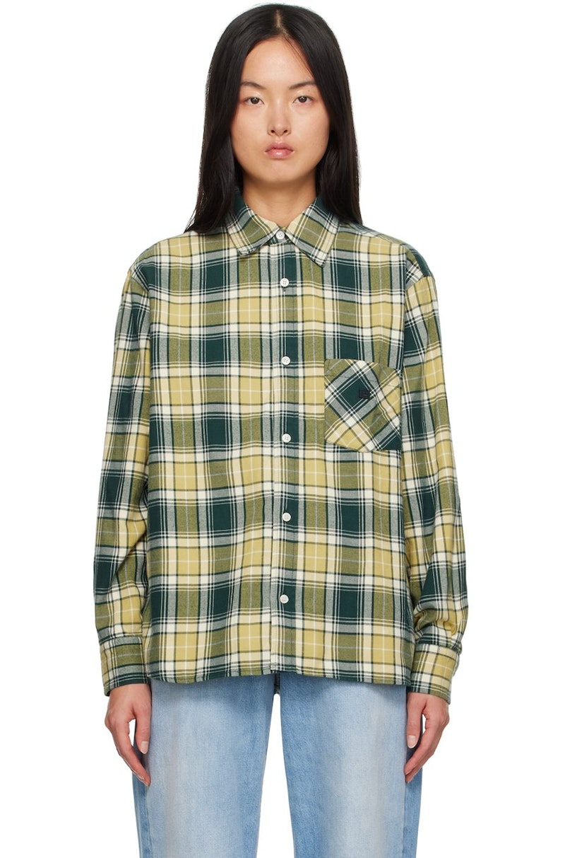 Acne-Studios-Green-Check-Shirt