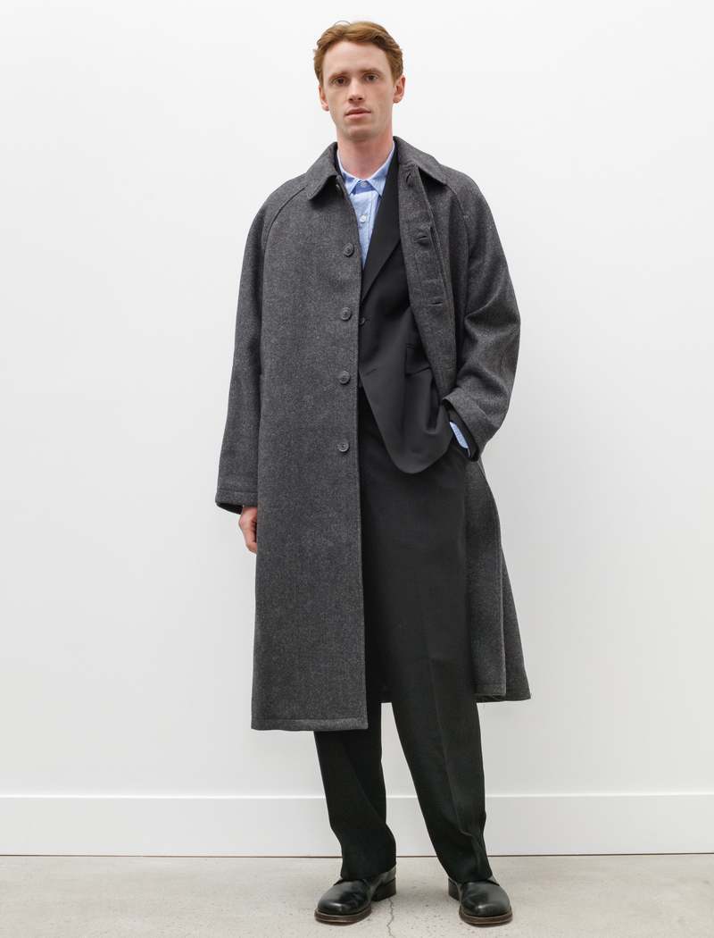 mfpen Mens Installation Coat - Recycled Wool Grey | Garmentory