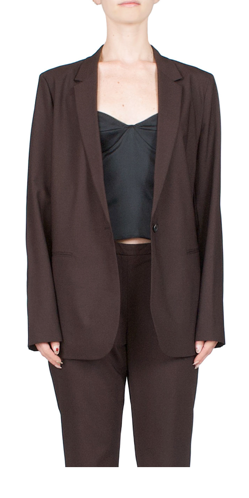 Perfect Stranger Luca Oversized Blazer Chocolate main image 0