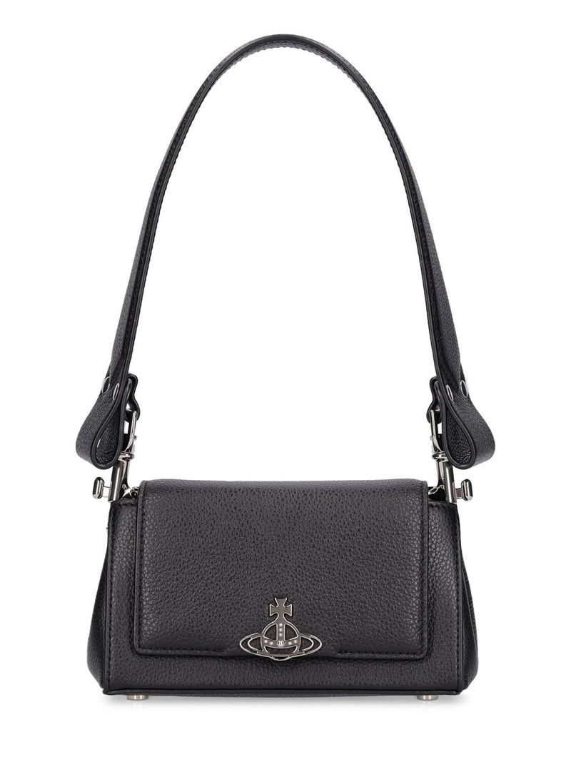 Vivienne Westwood Small Hazel Grained Leather Bag - Black