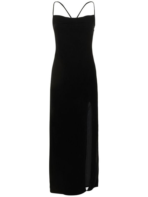 knee length dresses for ladies Staud Rosaline Black Guipure Lace Midi Dress main image 1