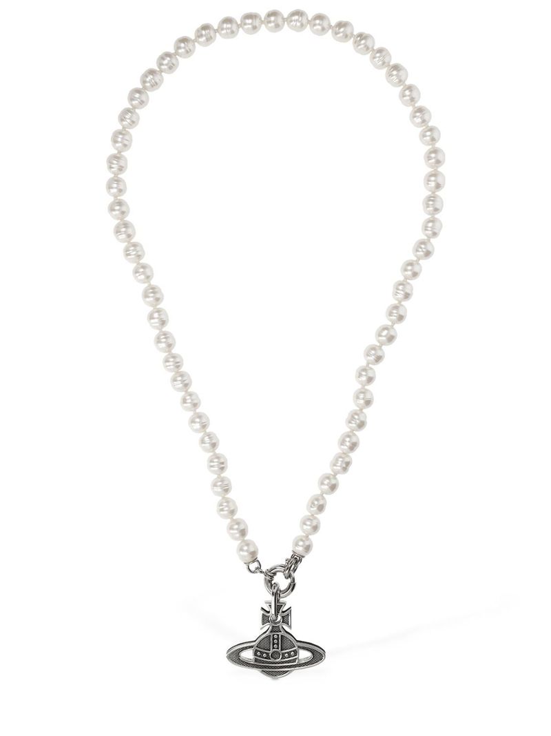 ◆Vivienne Westwood◆MAN HILARIO PEARL ネックレス Vivienne Westwood Man Hilario Pearl Necklace - Silver
