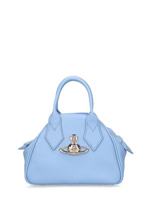 Vivienne Westwood Mini Yasmine Leather Top Handle Bag - Light Blue
