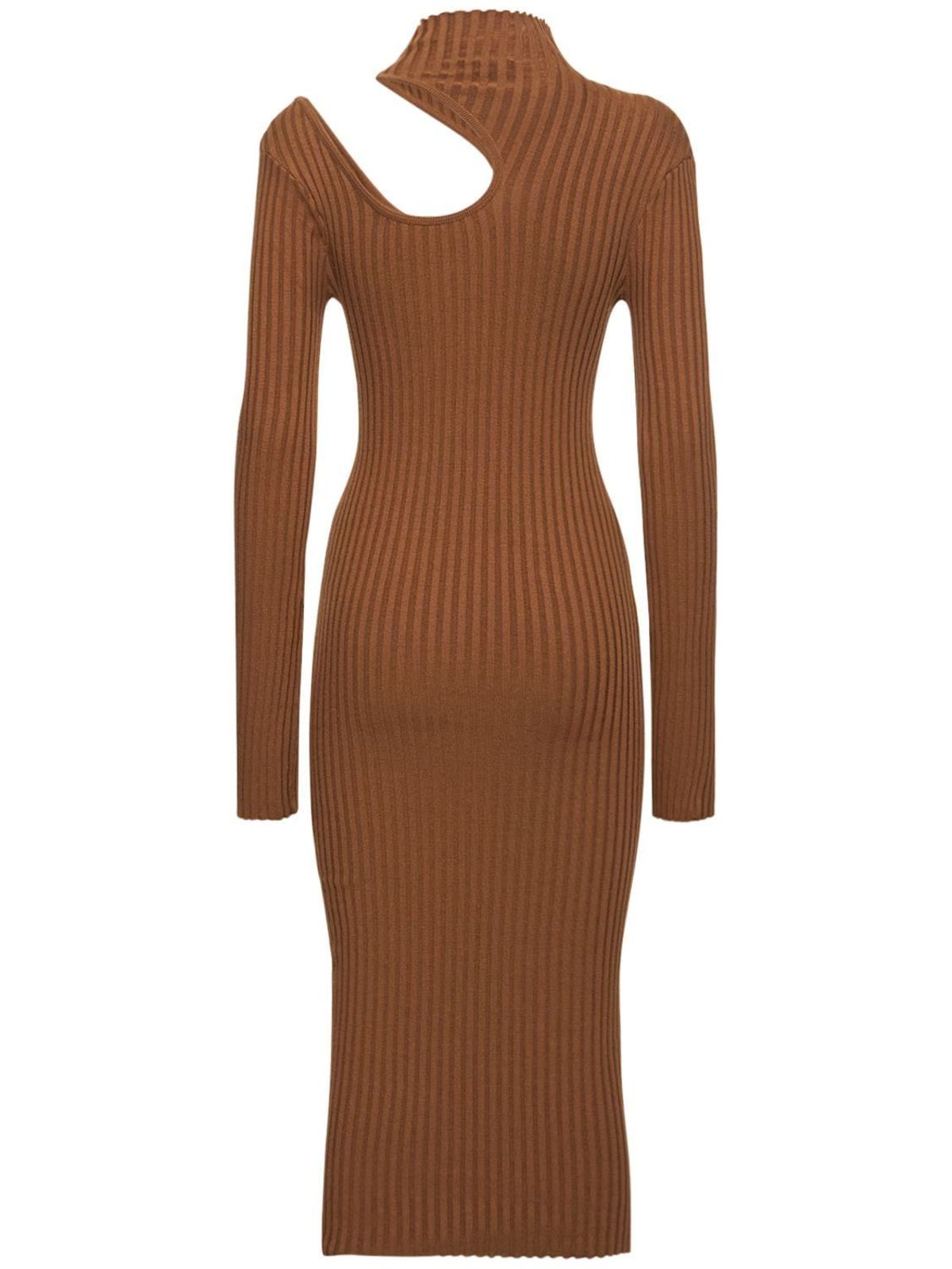 Victoria Rib Knit Cutout Midi Dress | Garmentory
