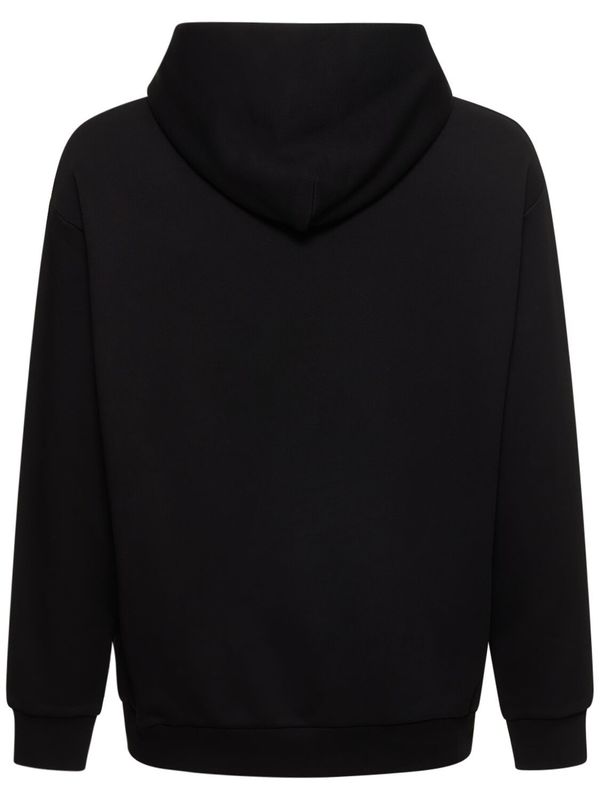 Vivienne Westwood Spray Logo Printed Cotton Hoodie - Black