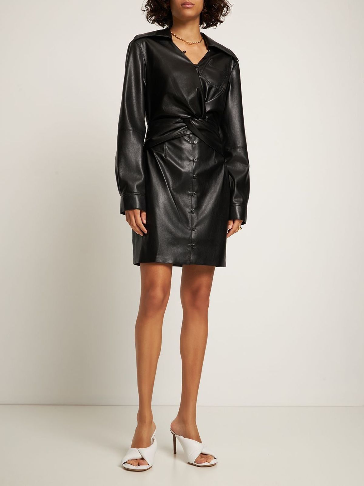Marto Faux Leather Mini Dress | Garmentory Marto Faux Leather Mini Dress | Garmentory