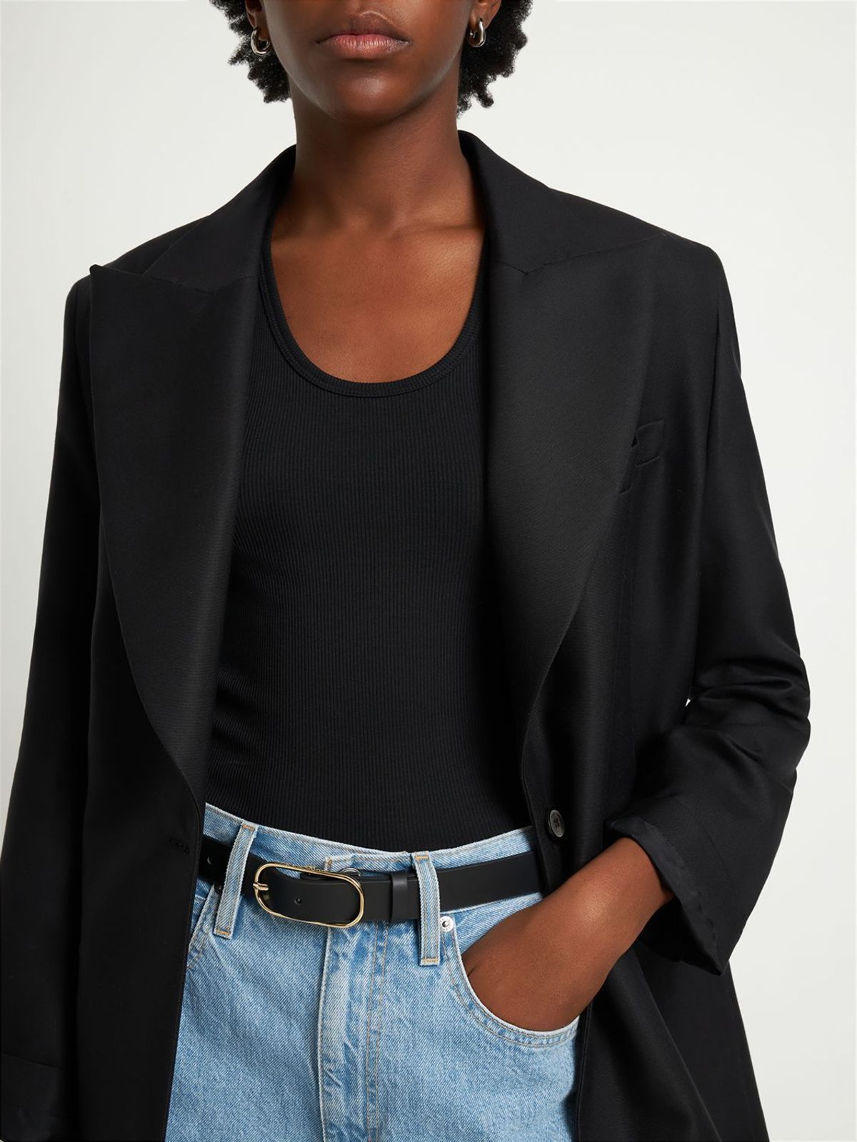 Anine Bing Harper Belt Anine Bing Black Harper Belt | Wardrobe Icons main image 3