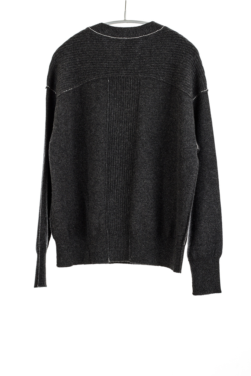 Paychi Guh Cashmere Boyfriend Pullover - Charcoal