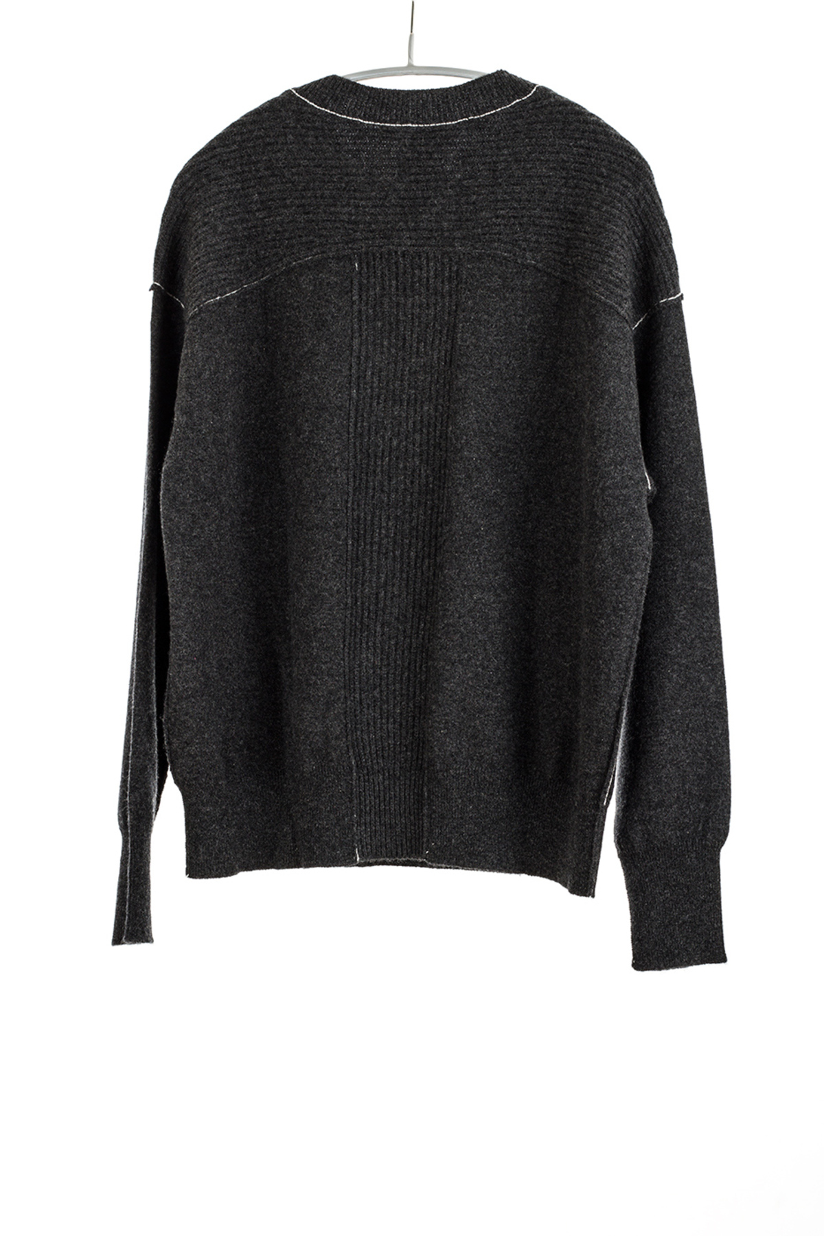Paychi Guh Cashmere Boyfriend Pullover - Charcoal - Image 4 of 4