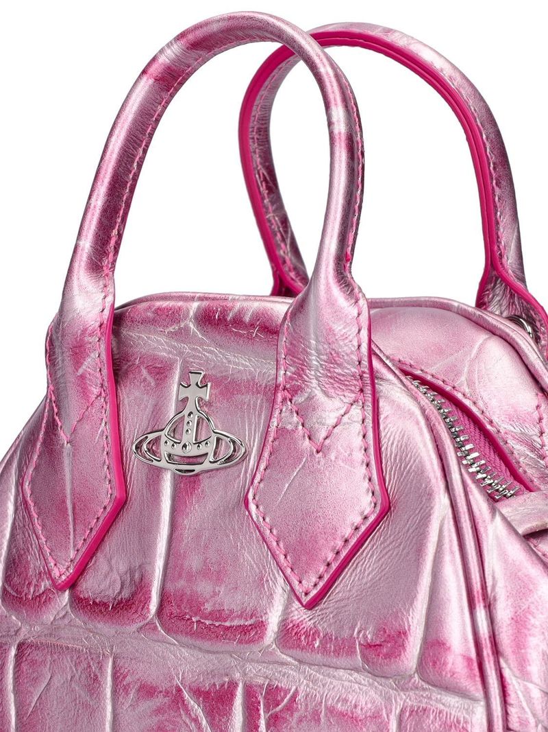 Vivienne Westwood Mini T-rex Yasmine Leather Bag - Pink