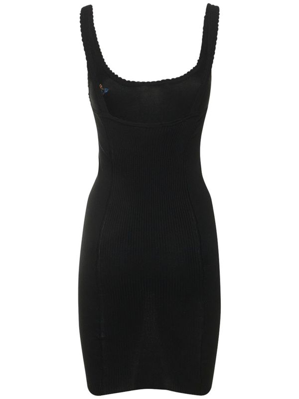 vivienne westwood black knit dress Dolce Logo Cotton Mini - A-Line prom dresses