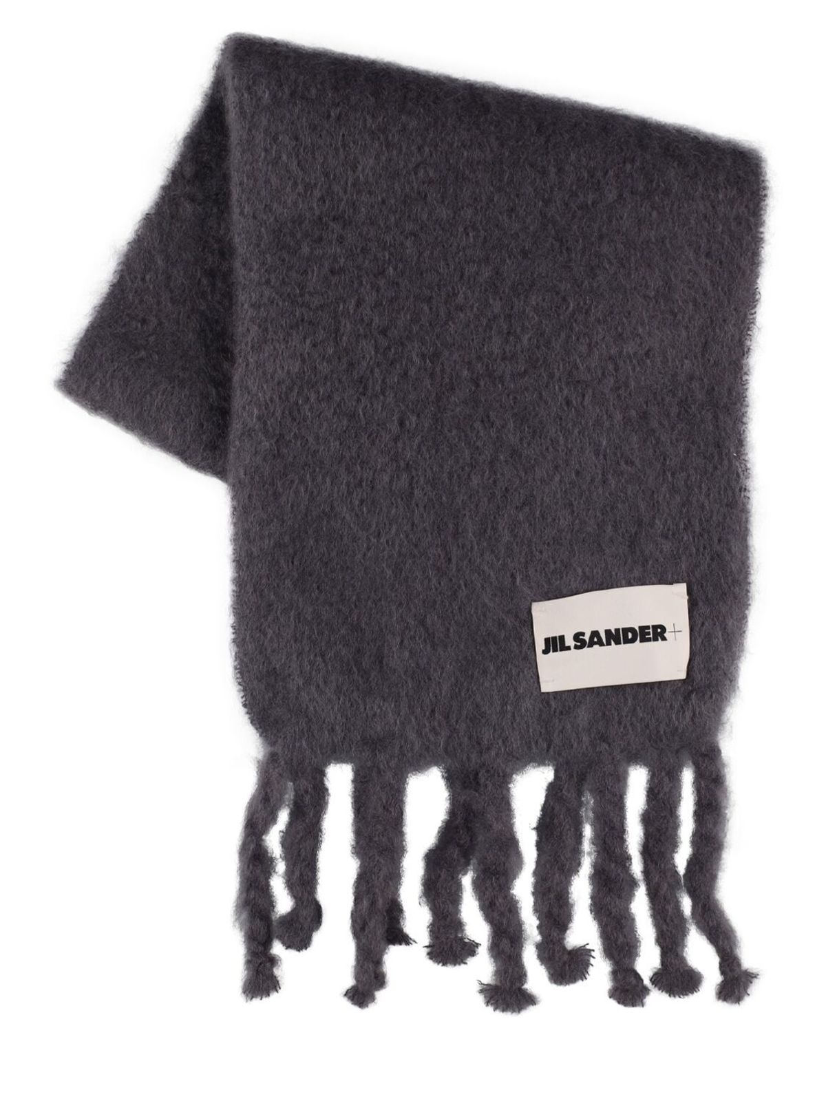 Logo Label Mohair Scarf | Garmentory