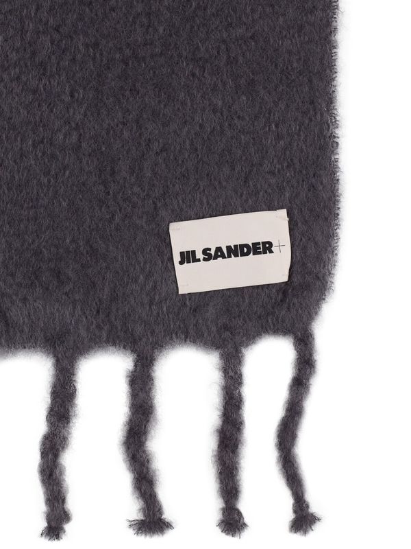 Logo Label Mohair Scarf | Garmentory