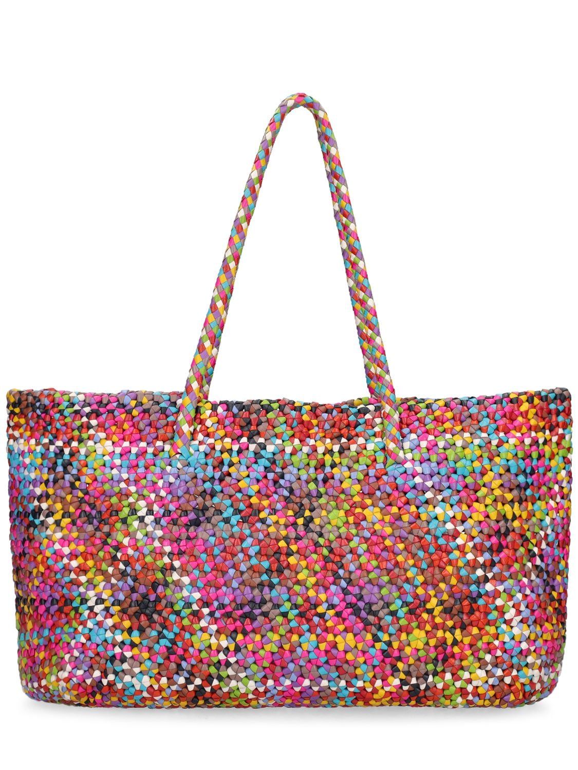 Multi-Octo-Weave-Leather-Tote-