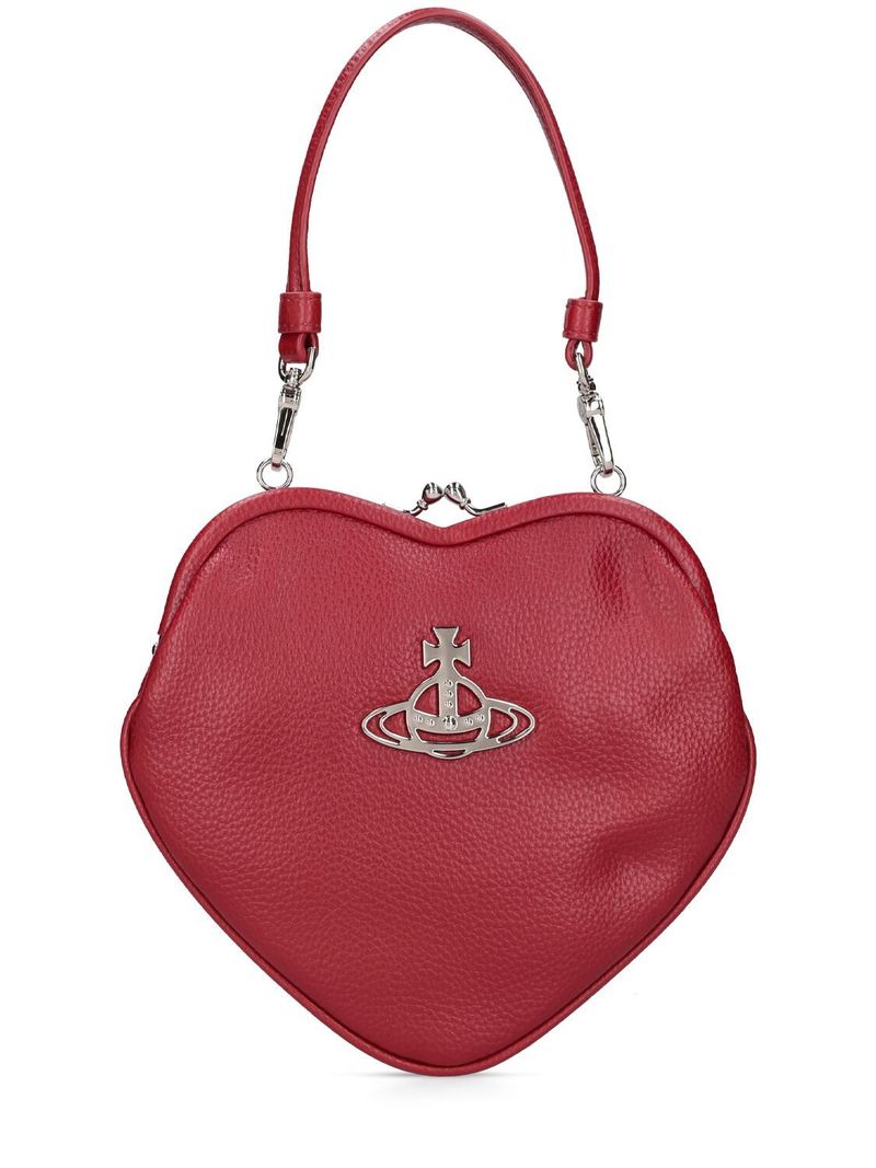 Vivienne Westwood Belle Heart Frame Faux Leather Bag - Red