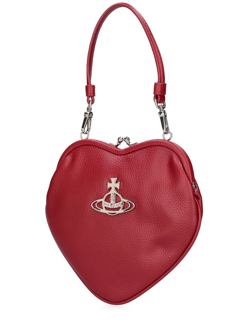 Vivienne Westwood Belle Heart Frame Faux Leather Bag - Red