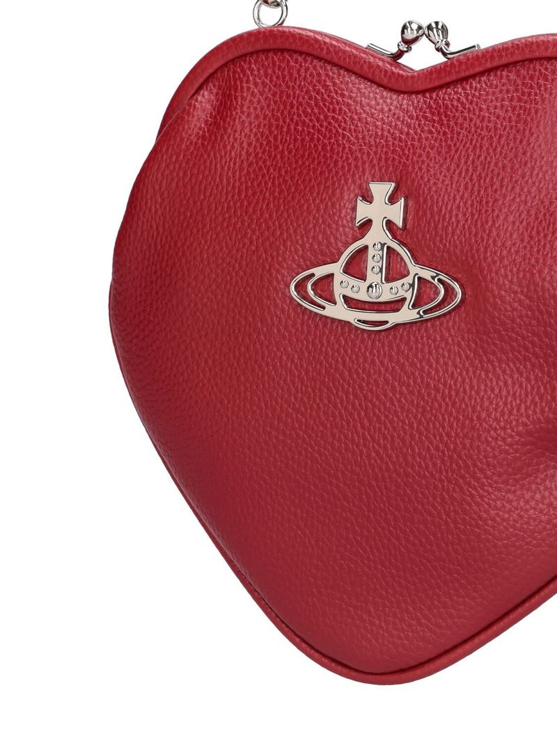 Vivienne Westwood Belle Heart Frame Faux Leather Bag - Red