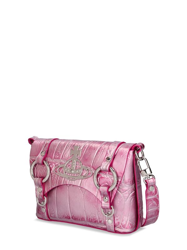 Vivienne Westwood Kim Leather Crossbody Bag - Pink | Garmentory