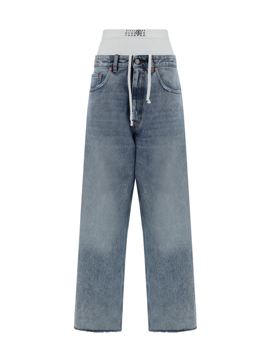 エムエムシックス MM6 Maison Margiela Jeans エムエムシックス メゾン マルジェラ - ワイドレッグ ジーンズ