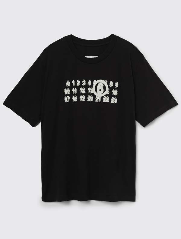 MM6 Maison Margiela Printed T-Shirt - Black | Garmentory