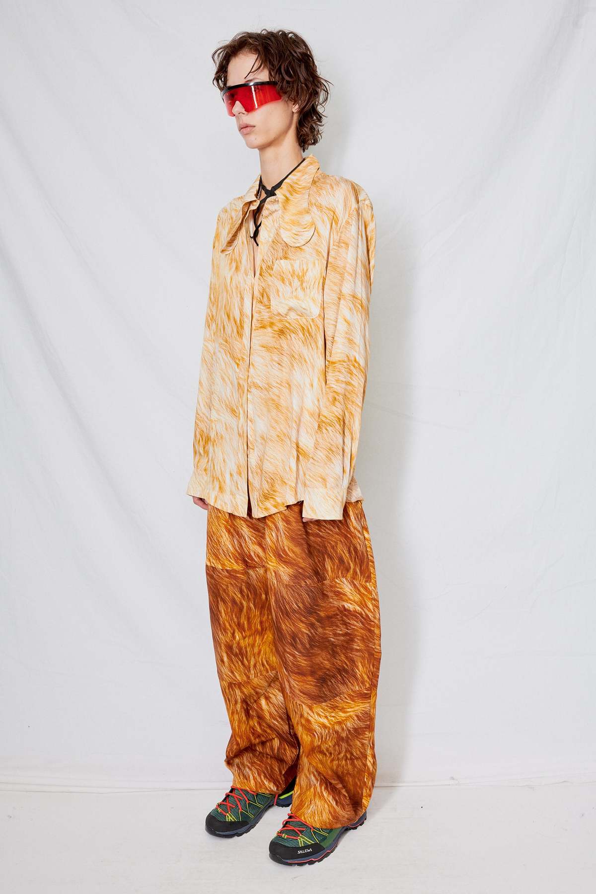 Collina Strada Blonde Fur Rose Sylk Bunny Button Up - Prints - Image 3 of 4