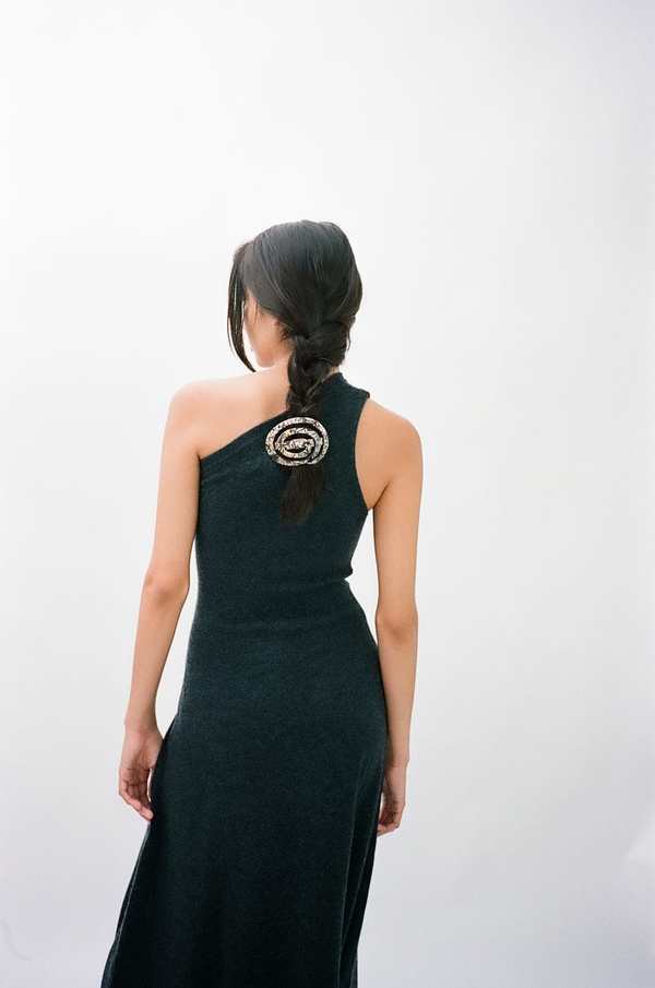 Emily Dawn Long Spiral Barrette - Ashbark | Garmentory