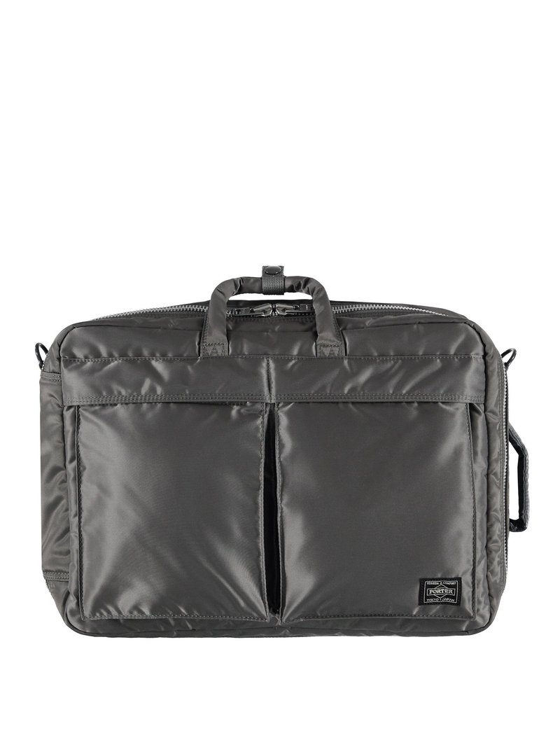 バッグ PORTER / TANKER silver 3way bag Porter-Yoshida & Co Tanker 3-Way Briefcase - Silver/Grey