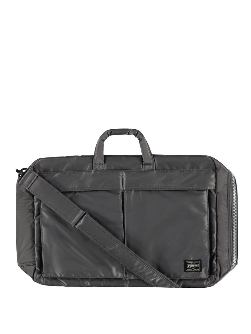 Porter-Yoshida & Co Tanker 3-Way Briefcase - Silver/Grey | Garmentory