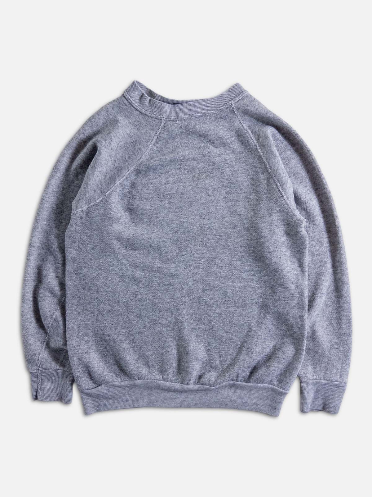 Heather Gray Blank Raglan Sweatshirt - 1980's | Garmentory