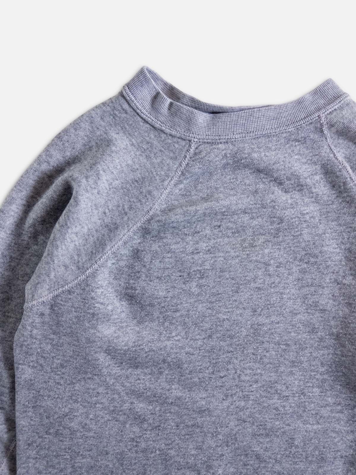Heather Gray Blank Raglan Sweatshirt - 1980's | Garmentory