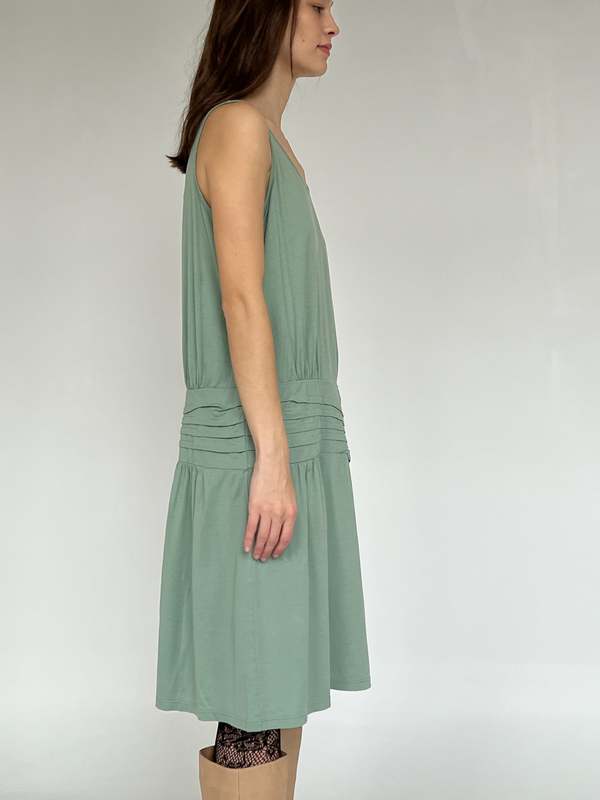 Tsumori Chisato Ruched Dress - Sage | Garmentory