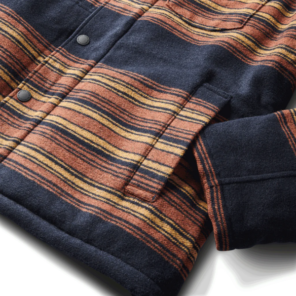 Roark Revival Axeman Jacket - Dark Navy Stripes | Garmentory