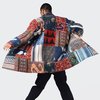 Kardo Santos Quilted Long Coat - Patchwork - Thumbnail 1