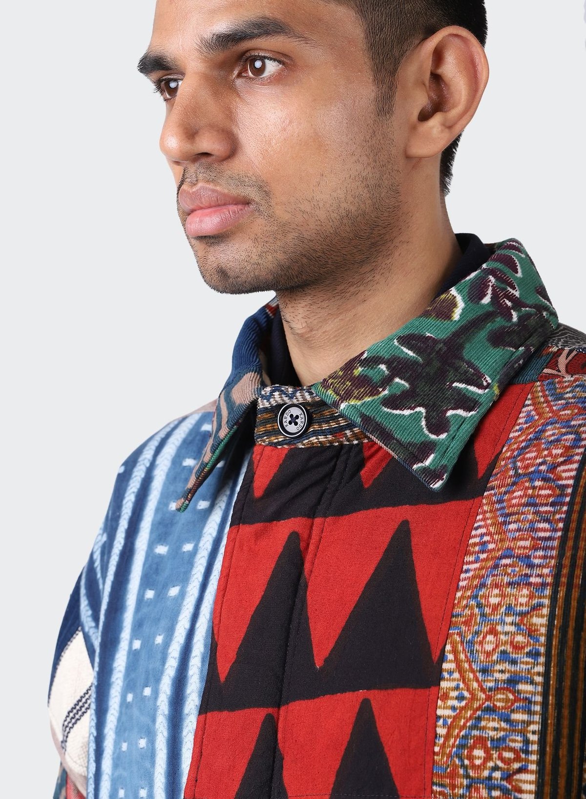 Kardo Santos Quilted Long Coat - Patchwork - Image 7 of 14