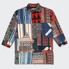 Kardo Santos Quilted Long Coat - Patchwork - Thumbnail 10