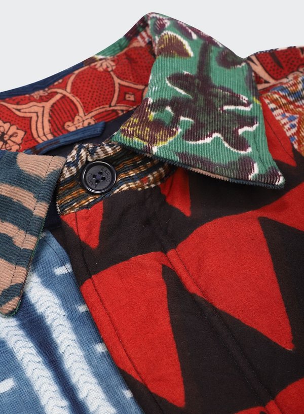 Kardo Santos Quilted Long Coat - Patchwork