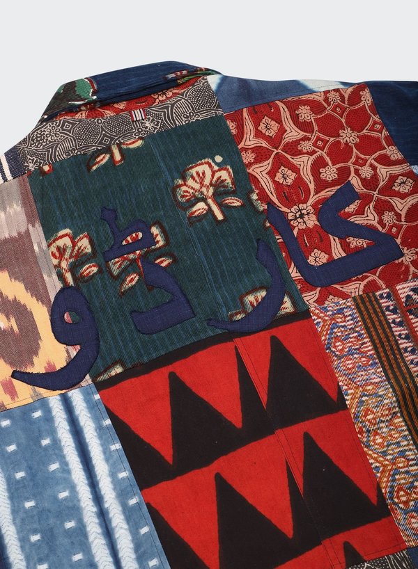 Kardo Santos Quilted Long Coat - Patchwork