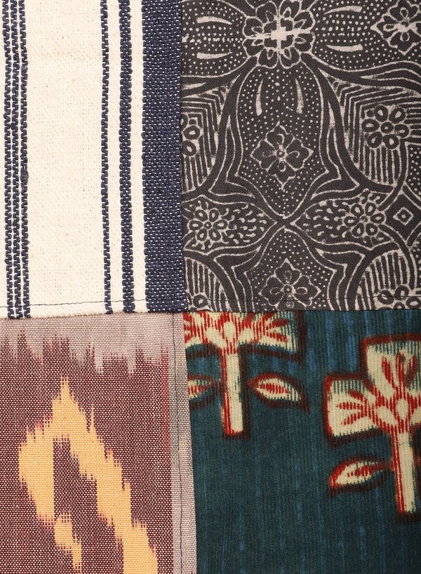 Kardo Santos Quilted Long Coat - Patchwork