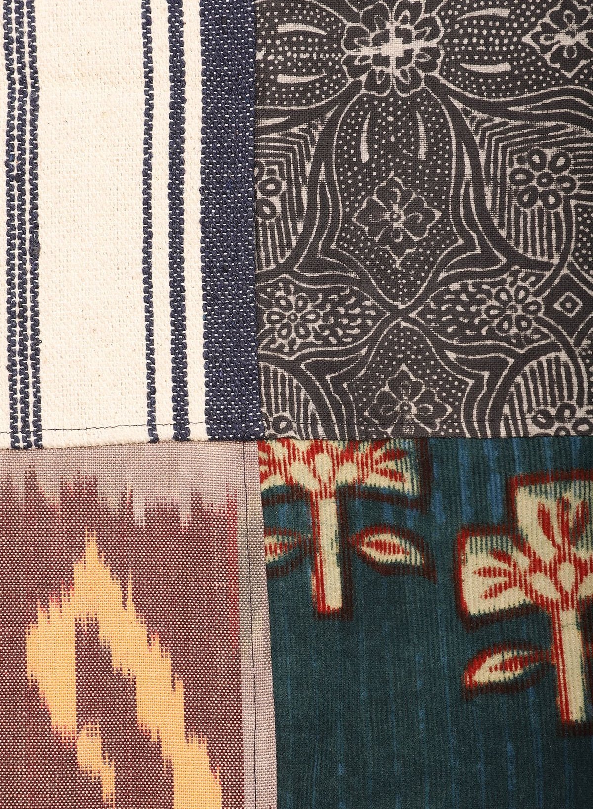 Kardo Santos Quilted Long Coat - Patchwork - Image 14 of 14