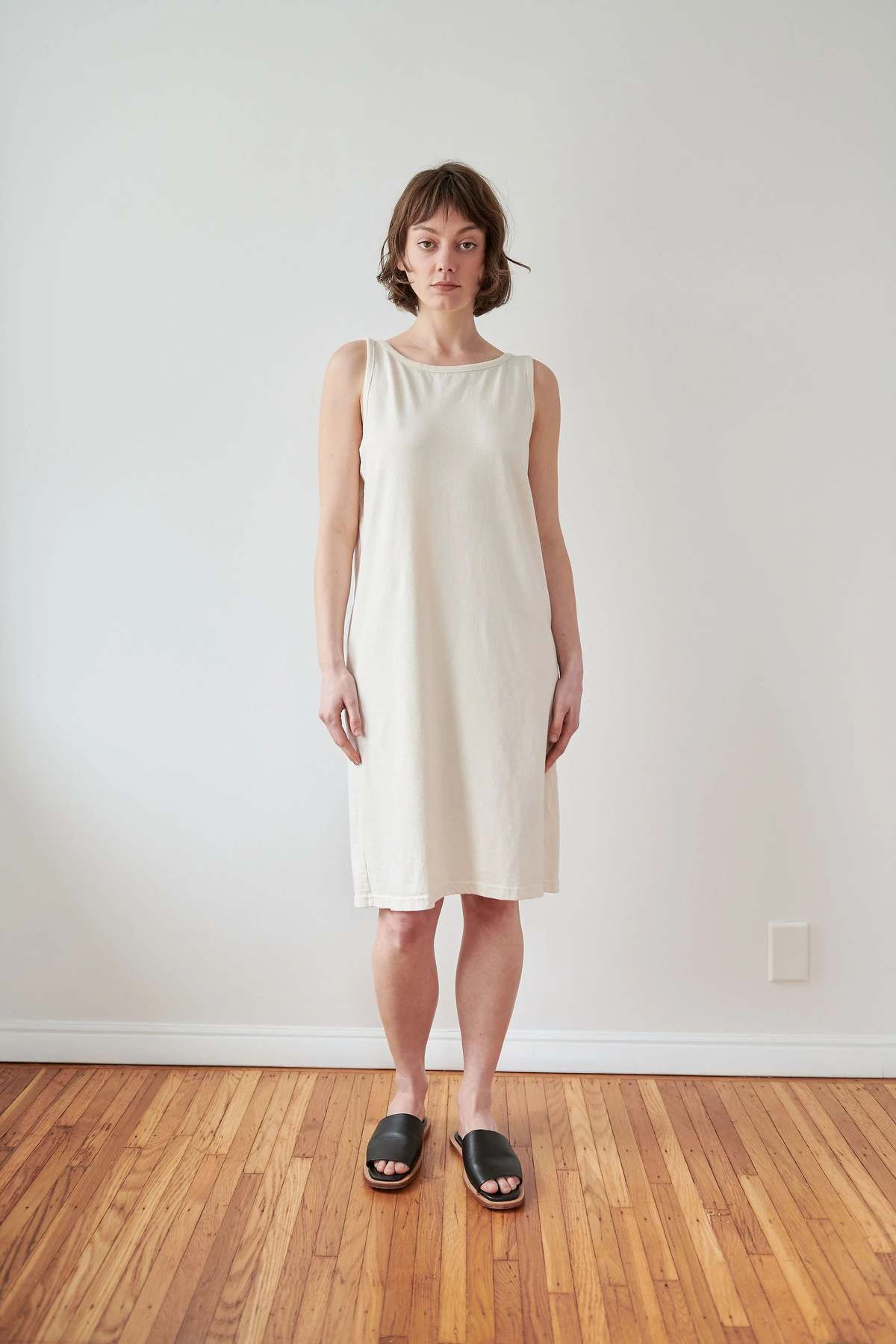 Wol Hide Boatneck Dress - Natural | Garmentory