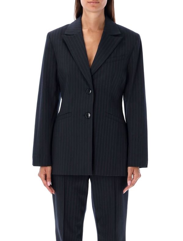 Ganni Stripes blazer - BLUE STRIPES | Garmentory