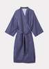 Caramel Night Robe - Navy Posy Print - Thumbnail 1